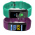 Plus color screen smart bracelet sports waterproof meter step bluetooth synchronization with heart rate and blood 