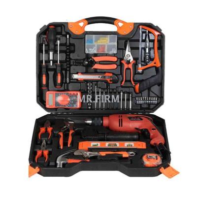 Electric toolsets electric drill home toolbox electrician maintenance combination group set impact drill