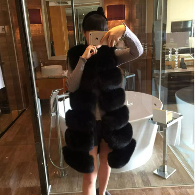 Europe imitation mink fur coat female T-shirt Haining Zhongchang fox fur coat