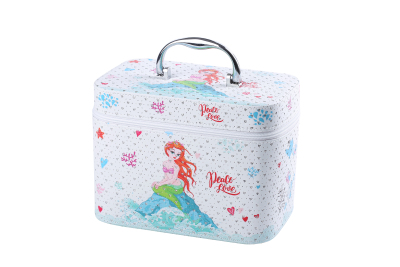New Cosmetic Bag Square Bag Portable Travel Shiny Cosmetic Case Small Cosmetic Case Cute Storage Bag Large Capacity
