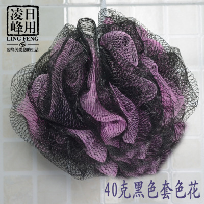 40 grams South Korea tide bath ball/black suit color double color vogue bath flower/manufacturer direct batch bath product