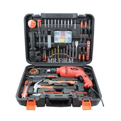 The home hardware tools group sets the manual toolbox sets of a multi-functional impact electric drill