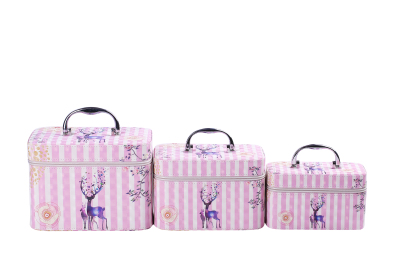 New Cosmetic Bag Square Bag Portable Travel Bright Crystal Cosmetic Case Small Cosmetic Case Cute Storage Bag Large Capacity