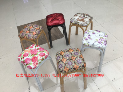 Manufacturers direct sales fashion restaurants and restaurants waiting for leather side iron leg stool