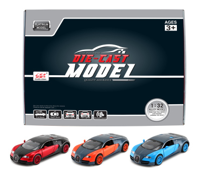 Bugatti weihang alloy car model furnishing children's tabletop toys