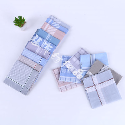 40cm Cotton Men's Handkerchief Light Color Business Square Scarf Woven Handkerchief High-Grade Handkerchief Custom Handkerchief