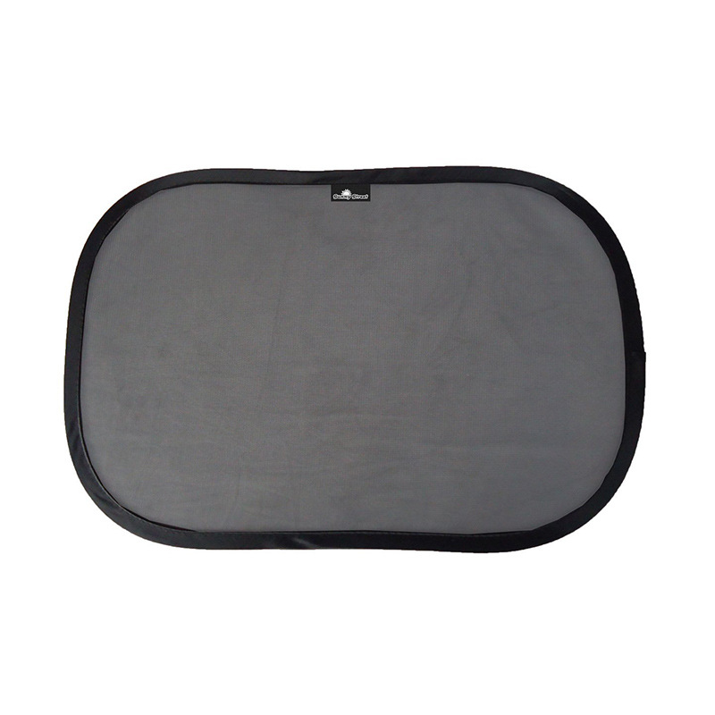 尼龙网纱静电膜遮阳挡 黑色小圆弧太阳挡 汽车用品可定制加印LOGO