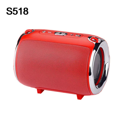 The 518 wireless bluetooth speaker is  series with portable  strap heavy subwoofer mobile phone TWS card portable audio