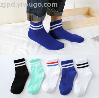 Couple thickened stockings harajuku baseball with two striped bars in stockings tide socks sports socks wholesale for 