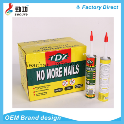 TDZ NO MORE NAILS adhesive liquid NAILS quick drying white beige adhesive