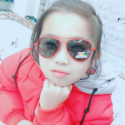 2018 new metal polarized sunglasses for children female baby sunshade for students male sunglasses