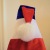 Christmas Gold Velvet Red White Blue Striped Hat High-End Christmas Hat Party Supplies Holiday Decoration Factory Direct Sales