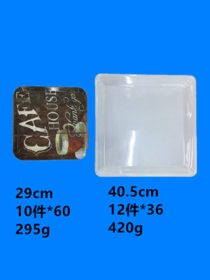 Melamine spot stock Melamine plate decal tray can be sold by ton