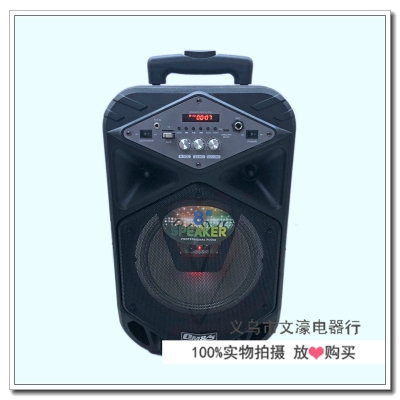 High power bass remote control bluetooth outdoor home karaoke speaker