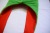 Christmas Hat Christmas Festival Decoration Green and White Stripes with Ear Cape Hat Christmas Elf Hat Party Supplies Funny Cute Cap