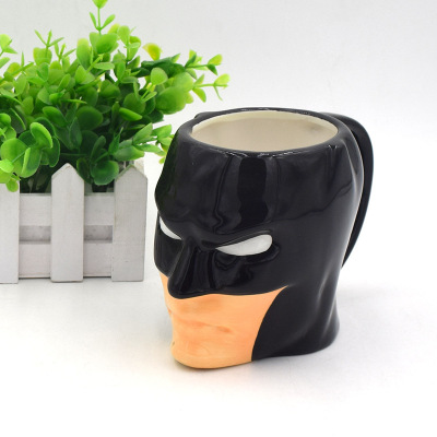 Cartoon ceramic mug cartoon water mug tabletop decoration mug masked batman coffee mug