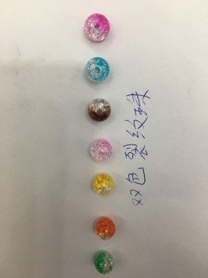 Transparent acrylic bicolor crack beads, broken flower beads and destructive beads in Dl ya jewelry accessories