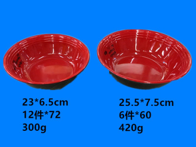 The red and black dual color bowl inventory spot comes from small price processing runghu street serving hot style