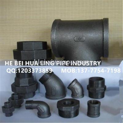 Black pin malleable steel pipe is made of iron pipe and just finished with color pipe