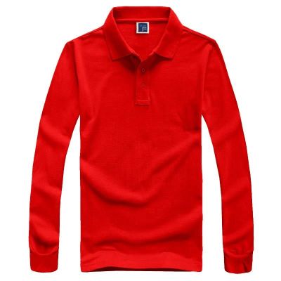 65 Cotton Thick Long Sleeves Polo Shirt, Currently Available Wholesale