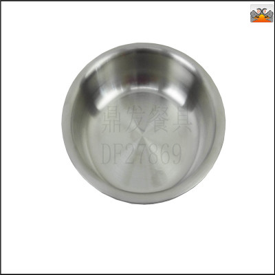DF27869 stainless steel kitchen utensils hotel supplies sanded Nordic disc cake plate