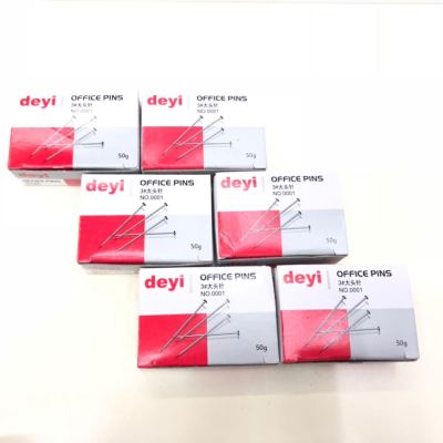 Factory direct selling deyi deyi brand pin small box office stationery supplies positioning needle