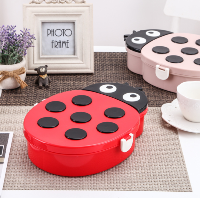 Creative and lovely ladybug candy box dry fruit box with lid doggy candy box sitting room reception candy box