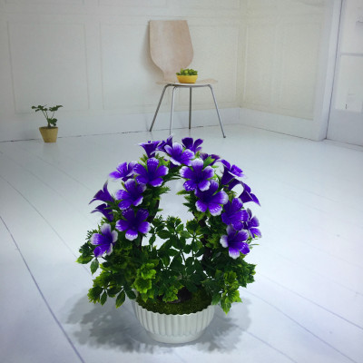 Miniature miniature bonsai flower potted plant manufacturers direct sales simulation flowers