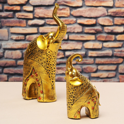 Ceramic crafts creative elephant animal furnishings living room retro decorations Thailand gifts manufacturers wholesale