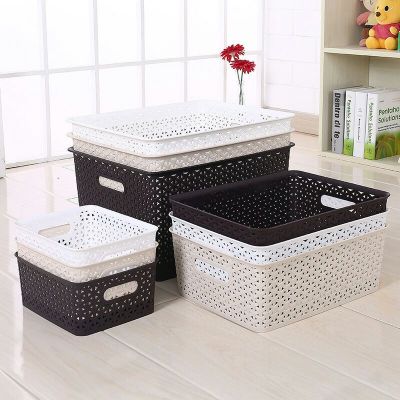 S41-9008 Rattan Weaving without Lid Storage Basket Organizing Storage Box Candy Color Colorful Storage Basket
