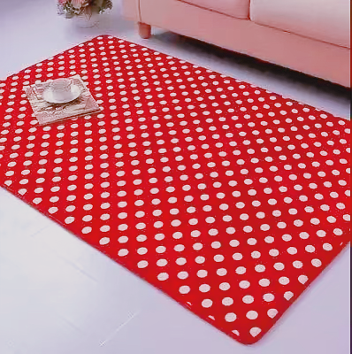0.7cm thick coral/flannel carpet living room blanket bedside blanket sofa cushion water absorption non-slip mat