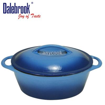 Dalebrook cast iron enameled ceramic non-stick pot, enamel thick pot, oval pot pot, soup pot