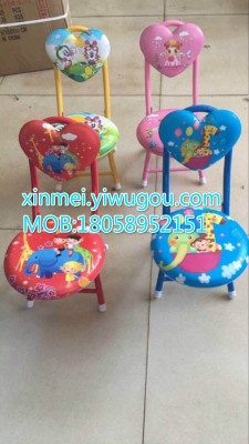 Love leather folding chair, baby chair, children's chair, folding chair, cartoon chair