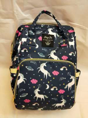 Unicorn multi-functional shoulder mother bag mother and baby go out waterproof mother bag