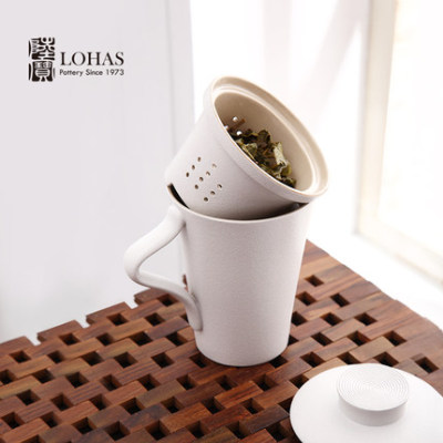 Elegant Cup with Cover Tea Set Coffee Pot Drip Filter Funnel with Cup Lid Multi-Purpose Can Be Customized for Gifts