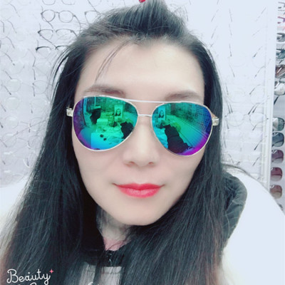 Metal retro sunglasses - Korean version of the new fashion sunglasses