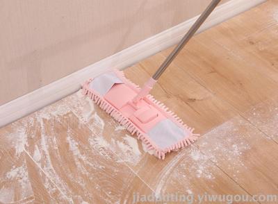 Wholesale household cleaning chenille flat mop wood floor flat mop wipe glass tile rotary mop