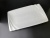 Daily necessities ceramic plate tableware 14 inches long square hanjiang plate
