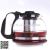 Large capacity heat-resistant glass tea set with multi-size filter and pure manual blowing spout coffee pot