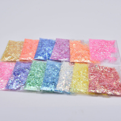 Nail shell paper, candy paper, flower fragments could, cellophane paper, DIY, hand - dripping adhesive accessories, 500 g packaging
