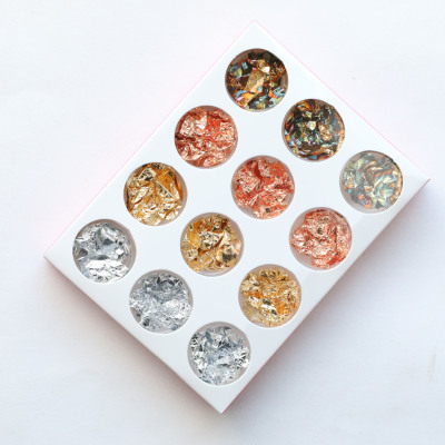 Japanese nail decoration light therapy nail sticker with special color tin foil, gold foil, silver foil, platinum paper