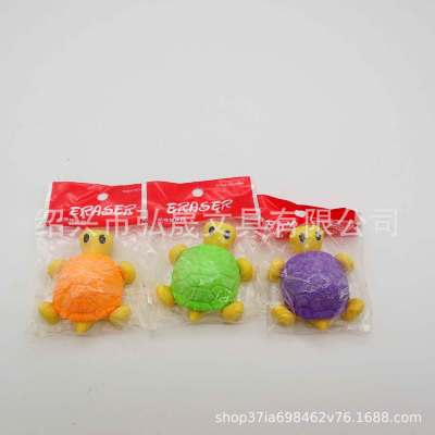 Lovely 3D turtle shape custom eraser stationery manufacturers for children