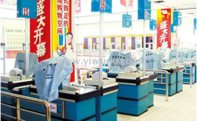 Supermarket cash counter color size can be customized
