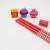 Three cake pencil eraser pencil Sharpener Set School Supplies Children's stationery