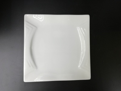 Daily necessities ceramic plate tableware 9 inches square good fortune plate