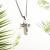 Boutique stainless steel cross pendant necklace 