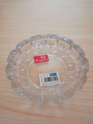 Hot-Selling High-End round Ashtray Hotel Tea House Hotel Special High White Glass Ashtray Yg1006