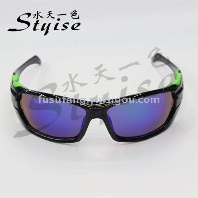 Fashionable outdoor cycling mountaineering anti-uv sunglasses sports sunglasses 9738-o
