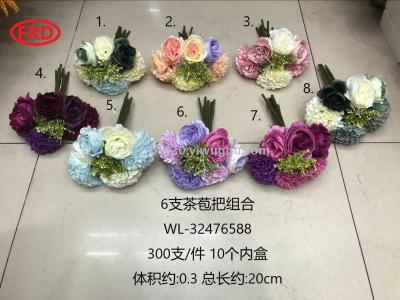 2018 new simulation flower fake flower tea bud combination decoration flower