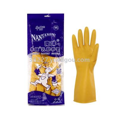 Latex gloves nanyang brand industrial gloves wash gloves.